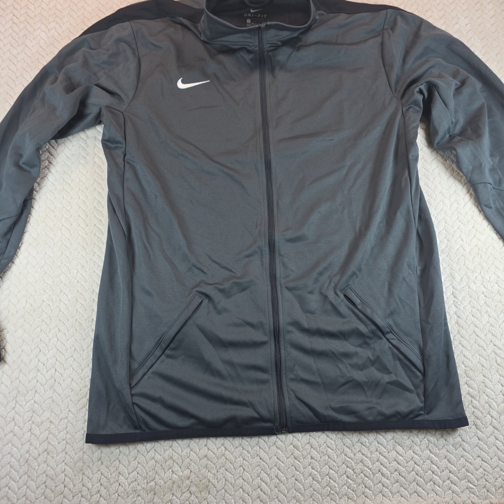 Nike Mens Dri-FIT Full Zip Track Jacket Gray Black APS070-062 Large - Picture 4 of 8